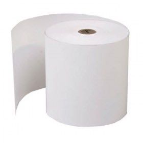 Single-ply plain paper roll